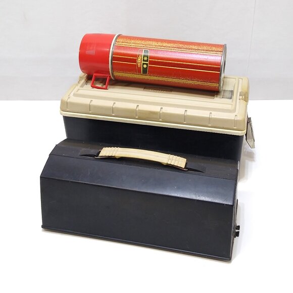 King-Seely Thermos 1960s Lunch Bucket Combo and Thermos Bottle No. 2210 Vintage - Picture 2 of 13